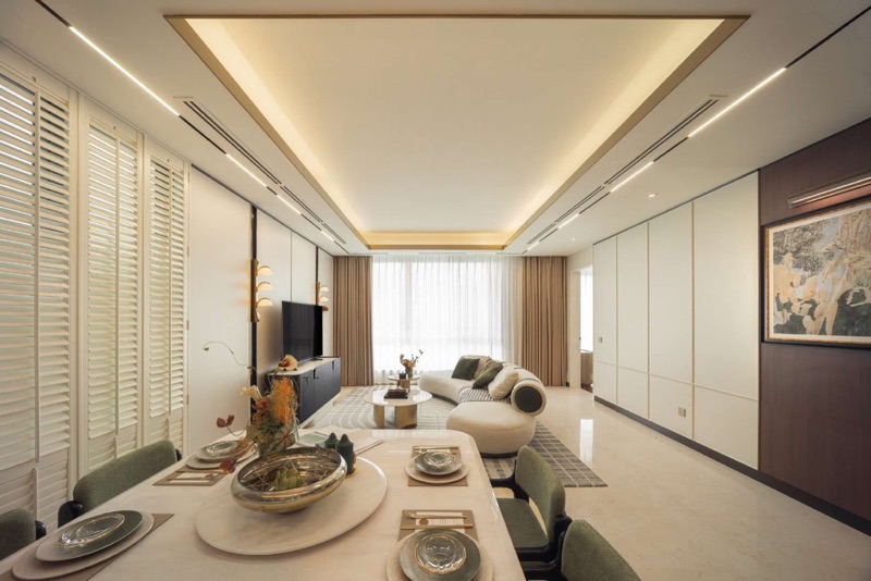 Type D2 living and dining room