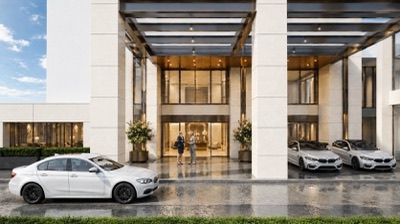 Drop-off entrance